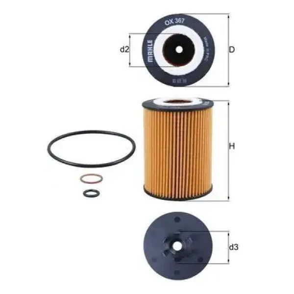 Mahle Yağ Filtresi – OX367D