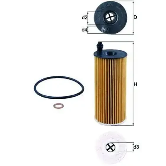Mahle Yağ Filtresi – OX404D ürün görseli