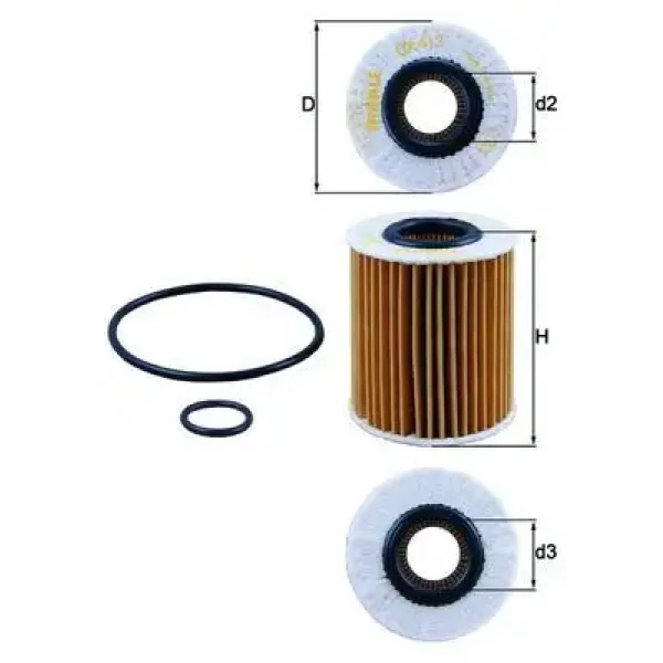 Mahle Yağ Filtresi – OX413D1
