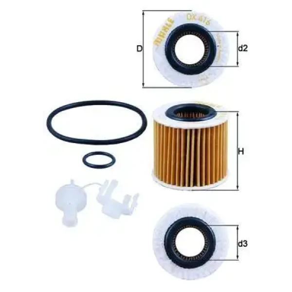 Mahle Yağ Filtresi – OX416D2