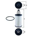 Mahle Yağ Filtresi – OX814D / OEM A2761840025