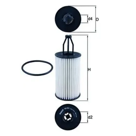 Mahle Yağ Filtresi – OX814D / OEM A2761840025 ürün görseli