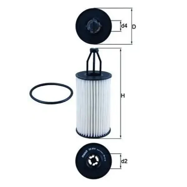 Mahle Yağ Filtresi – OX814D / OEM A2761840025