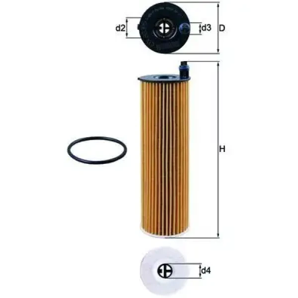 Mahle Yağ Filtresi – OX823/6D / OEM A6541840025