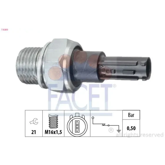 Facet Yağ Müşürü – 7.0203 / OEM 9674693880 ürün görseli