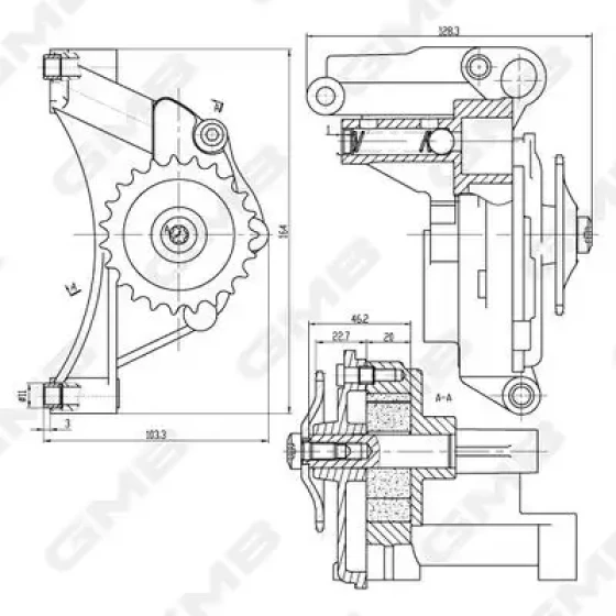 GMB Yağ Pompası – GOAS-65A / OEM 038115105C ürün görseli