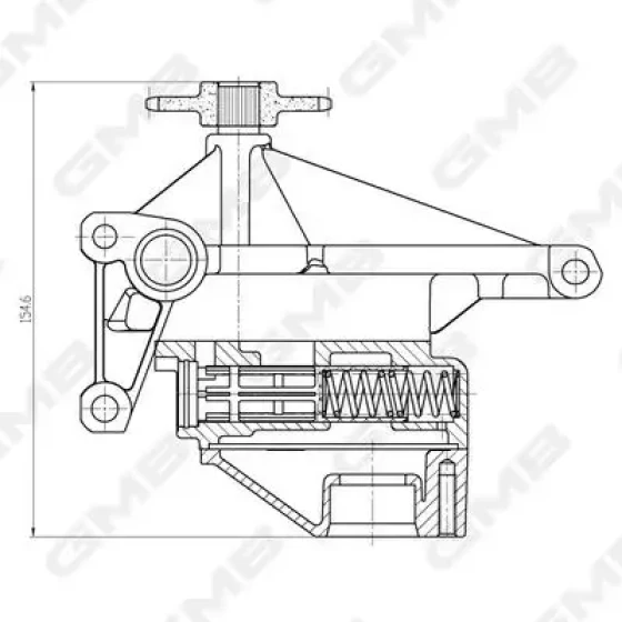 GMB Yağ Pompası – GOAS-81A / OEM A6461801601 ürün görseli