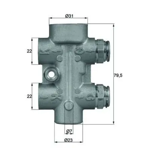 Mahle Yağ Soğutucu Termostatı – TO880 / OEM A1645010065 ürün görseli