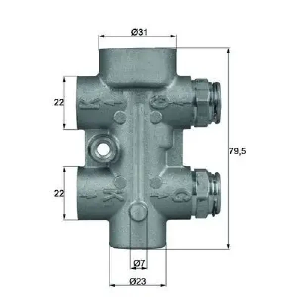 Mahle Yağ Soğutucu Termostatı – TO880 / OEM A1645010065