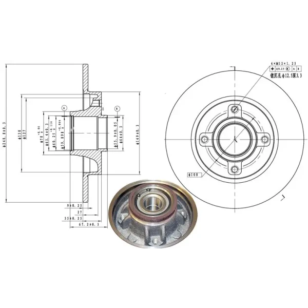 MEHA Yakıt Borusu – MH50411 / OEM 98AB9C318AK