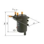 Bosch Yakıt Filtresi – 09864B2023