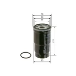 Bosch Yakıt Filtresi – 0986TF0166