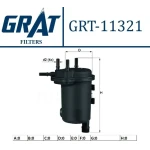 GRAT Yakıt Filtresi – 11321 / OEM 8200151379