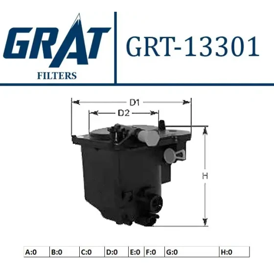 GRAT Yakıt Filtresi – 13301 / OEM 3M5Q9155CB ürün görseli