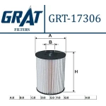 GRAT Yakıt Filtresi – 17306 / OEM 31336192