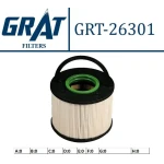 GRAT Yakıt Filtresi – 26301 / OEM 7L6127434C