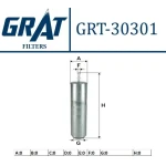 GRAT Yakıt Filtresi – 30301 / OEM 13327793672