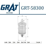 GRAT Yakıt Filtresi – 58300 / OEM 5000031168