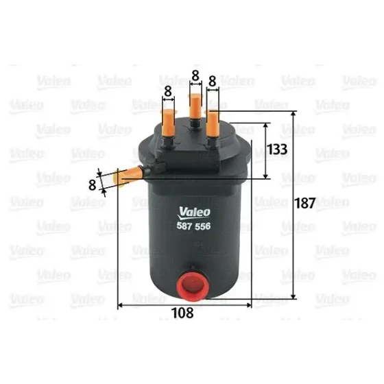 Valeo Yakıt Filtresi – 587556 / OEM 8200400418 ürün görseli