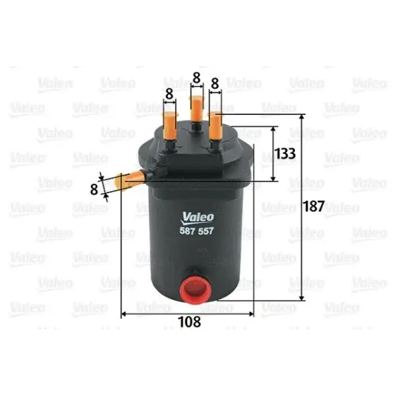Valeo Yakıt Filtresi – 587557 / OEM 8200458424 ürün görseli