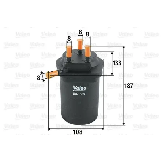 Valeo Yakıt Filtresi – 587559 / OEM 8671019207 ürün görseli
