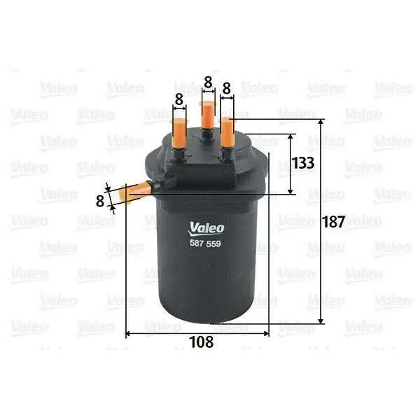 Valeo Yakıt Filtresi – 587559 / OEM 8671019207