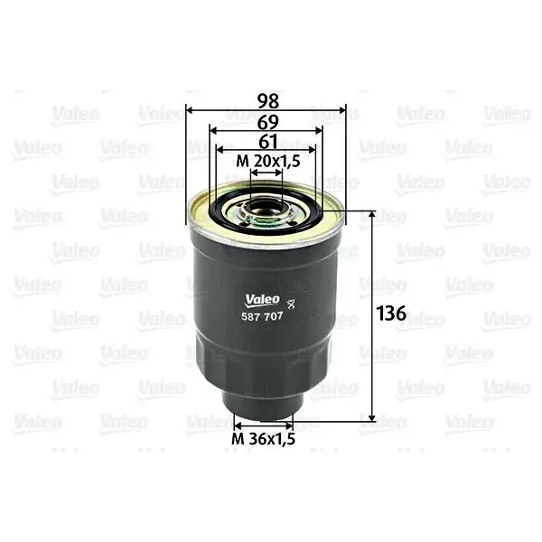 Valeo Yakıt Filtresi – 587707