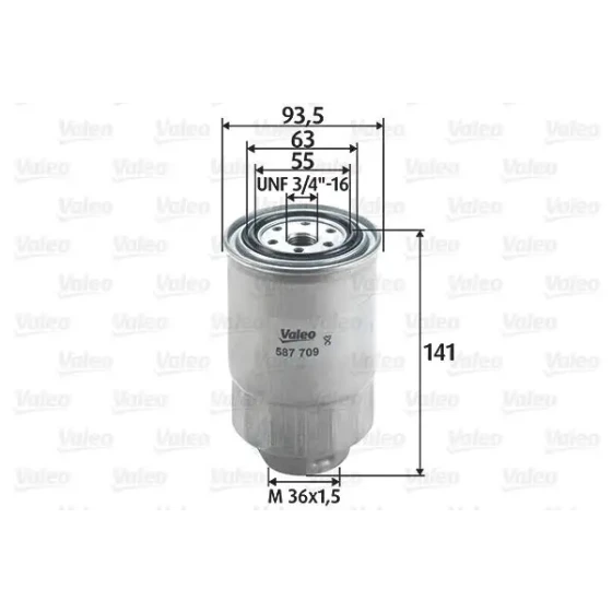 Valeo Yakıt Filtresi – 587709 ürün görseli
