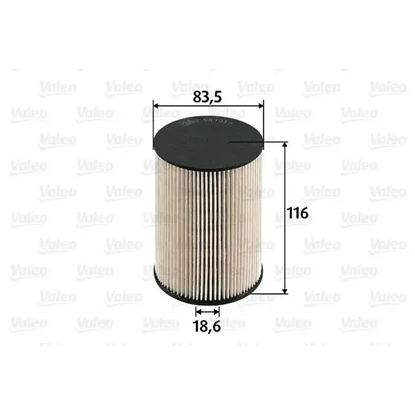 Valeo Yakıt Filtresi – 587919 / OEM 1K0127434B