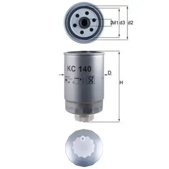 Mahle Yakıt Filtresi – KC140 ürün görseli