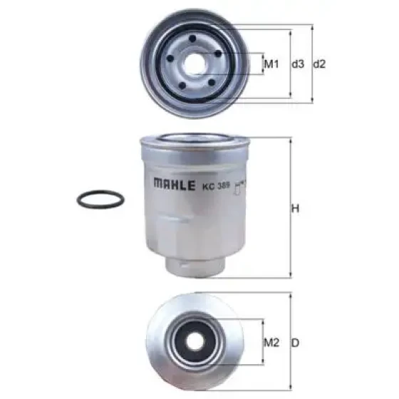 Mahle Yakıt Filtresi – KC389D / OEM 2339026160 ürün görseli