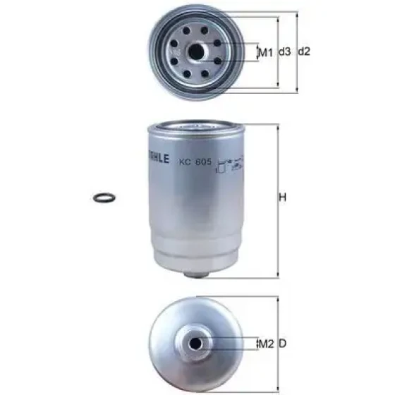 Mahle Yakıt Filtresi – KC605D / OEM 319701K800 ürün görseli