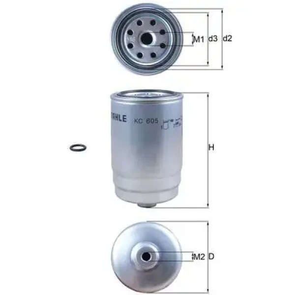 Mahle Yakıt Filtresi – KC605D / OEM 319701K800