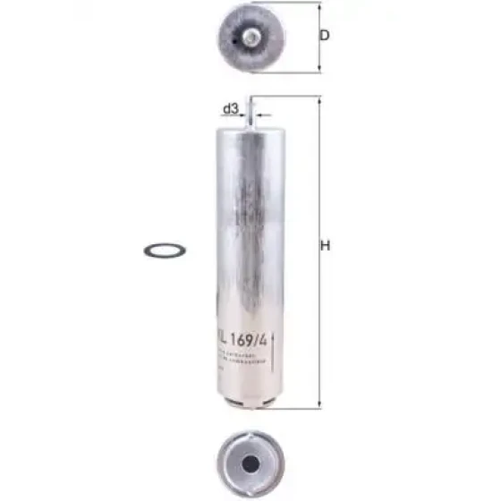 Mahle Yakıt Filtresi – KL169/4D ürün görseli