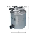 Mahle Yakıt Filtresi – KL404/16