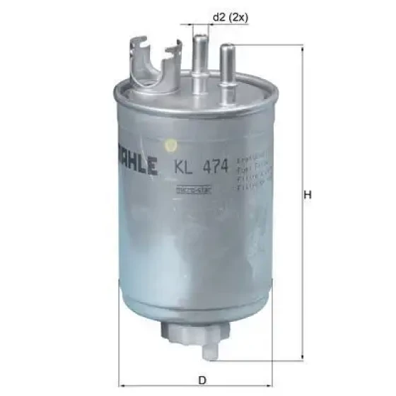 Mahle Yakıt Filtresi – KL474 ürün görseli