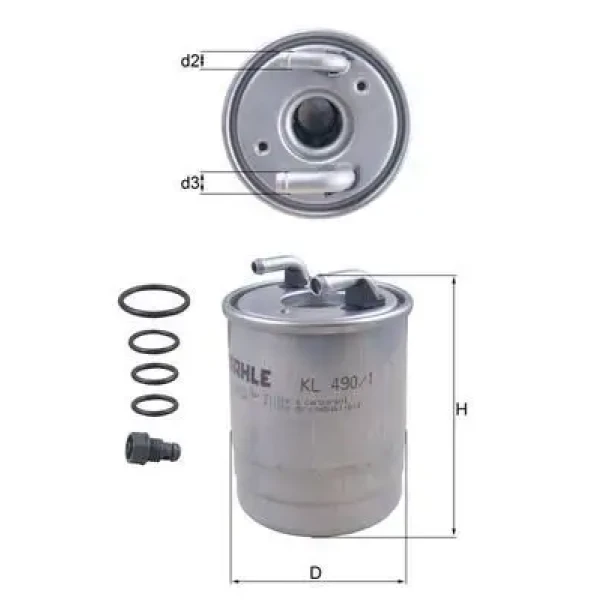 Mahle Yakıt Filtresi – KL490/1D / OEM A6420902352