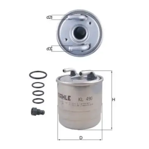 Mahle Yakıt Filtresi – KL490D