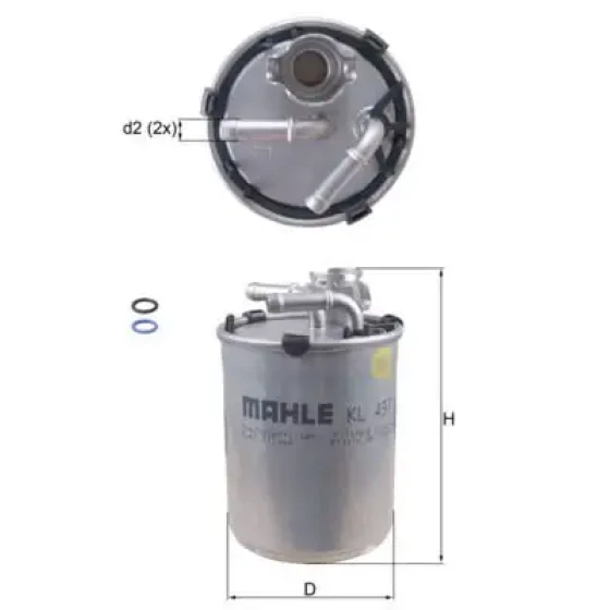 Mahle Yakıt Filtresi – KL497D / OEM 6Q0127400H ürün görseli