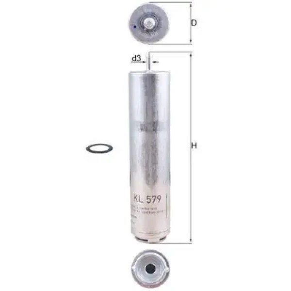 Mahle Yakıt Filtresi – KL579D / OEM AK10X7