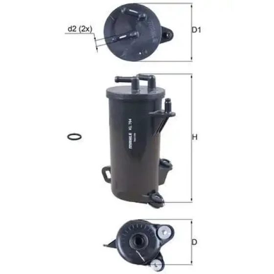 Mahle Yakıt Filtresi – KL764D / OEM 16902RZ0G01 ürün görseli