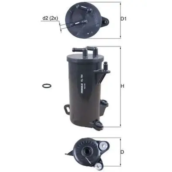 Mahle Yakıt Filtresi – KL764D / OEM 16902RZ0G01