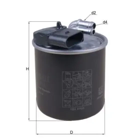 Mahle Yakıt Filtresi – KL914 / OEM A6510903152 ürün görseli