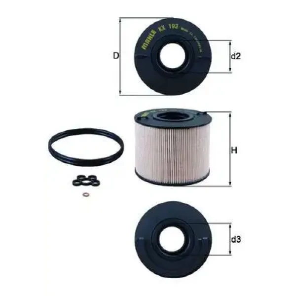 Mahle Yakıt Filtresi – KX192D