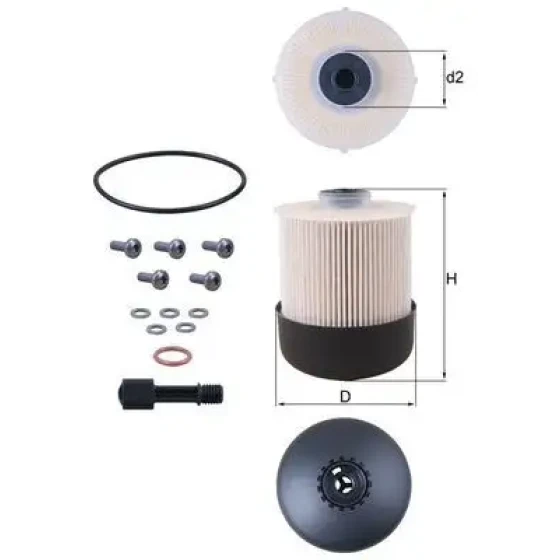 Mahle Yakıt Filtresi – KX338/26D ürün görseli