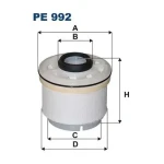 Filtron Yakıt Filtresi – PE992/1 / OEM 233900N100