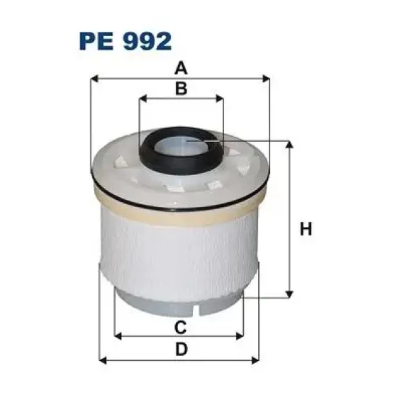 Filtron Yakıt Filtresi – PE992/4 / OEM 233900L070 ürün görseli