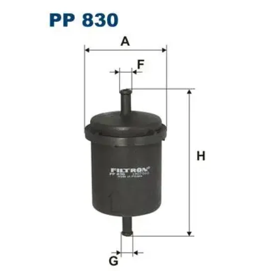 Filtron Yakıt Filtresi – PP830 ürün görseli