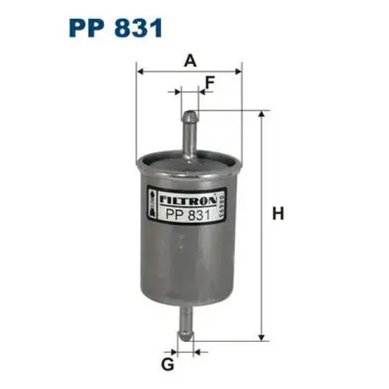 Filtron Yakıt Filtresi – PP831 ürün görseli