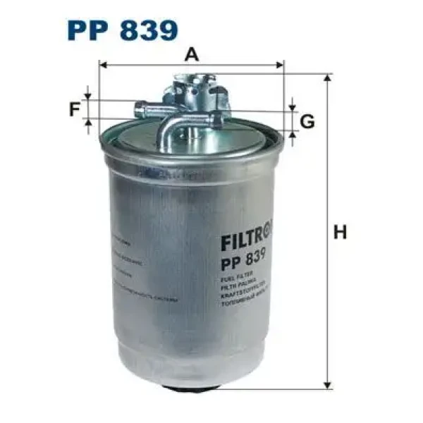 Filtron Yakıt Filtresi – PP839/2